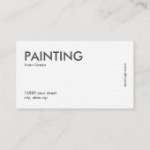 Schwarz Visitenkarte (Rückseite)