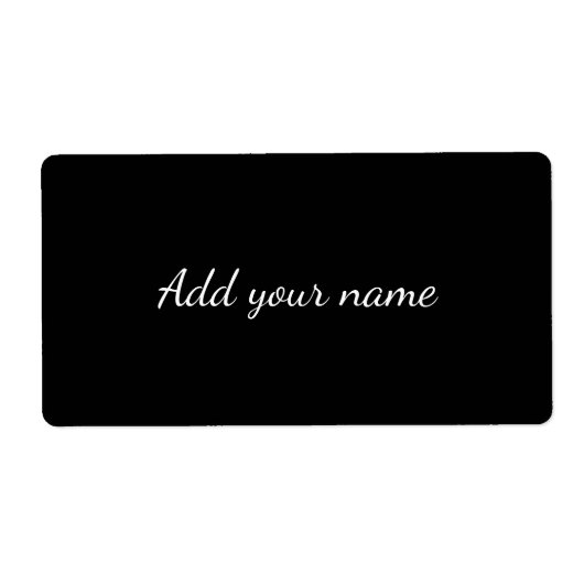 Schwarz-Vollbild-Add-Name-Textnachricht hier werfe (Vorne)