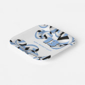 Schwarz-Volleyball-Kindergeburtstag-Party Pappteller (Gewinkelt)