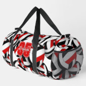Schwarz-Volleyball-Mannschaftsfarben Duffle Bag (Rechte Ecke)