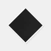 Schwarz-Vollfarben Serviette (Ecke)