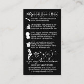 Schwarz vor der Pflege Spritze Tan Visitenkarte (Vorderseite)