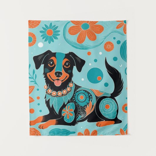 schwarz wandteppich (Vorderseite)