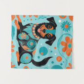 schwarz wandteppich (Vorderseite (Horizontal))