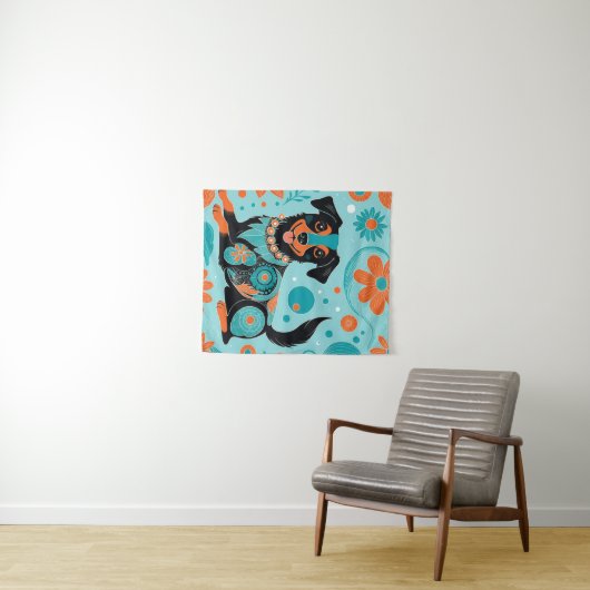 schwarz wandteppich (Beispiel (Horizontal))