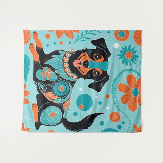 schwarz wandteppich (Vorderseite (Horizontal))