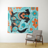 schwarz wandteppich (Beispiel (Horizontal))