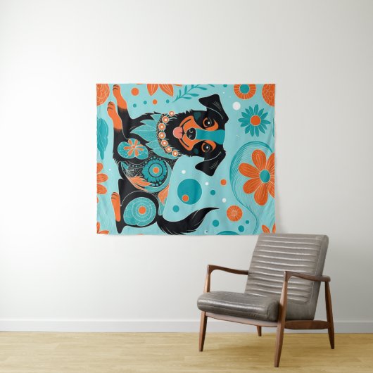 schwarz wandteppich (Beispiel (Horizontal))