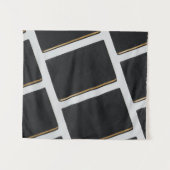 Schwarz Wandteppich (Vorderseite (Horizontal))