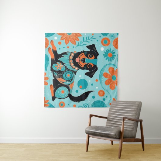 schwarz wandteppich (Beispiel (Horizontal))