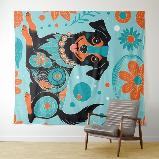 schwarz wandteppich (Beispiel (Horizontal))