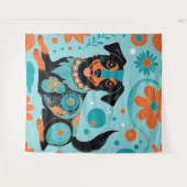 schwarz wandteppich (Vorderseite (Horizontal))