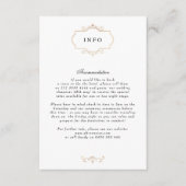 Schwarz-Wappen-Mono-Hochzeit Begleitkarte (Vorderseite)