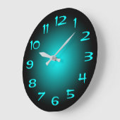 Schwarz-Wasser-Strahlung Große Wanduhr (Winkel)