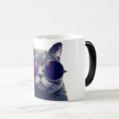 Schwarz/Weiß 11 oz Morphing Tasse (VorderseiteRechts)