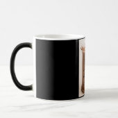 Schwarz/Weiß 11-Unze-verwandelnde Tasse (Links)