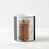 Schwarz/Weiß 11-Unze-verwandelnde Tasse (Mittel)