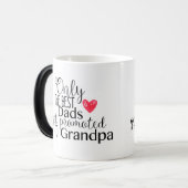 Schwarz/Weiß 11-Unze-verwandelnde Tasse (Vorderseite Links)