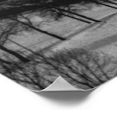 Schwarz-Weiß 1968 Deutsche Winterstadt Bayern Poster (Ecke)