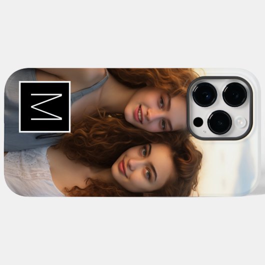 Schwarz-Weiß-1-Fotoleime für benutzerdefinierte Mo Case-Mate iPhone Hülle (Rückseite (Horizontal))