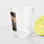 Schwarz-Weiß-1-Fotoleime für benutzerdefinierte Mo Schnapsglas (Rechts)