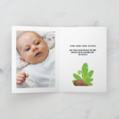 Schwarz-Weiß 1. Geburtstag Dinosaurier thematische Einladung (Innenseite)