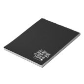 Schwarz & Weiß 1 Korinther 16:14 Bibelverse Kunst Notizblock (Rotiert)