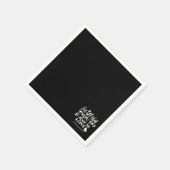 Schwarz & Weiß 1 Korinther 16:14 Bibelverse Serviette (Ecke)