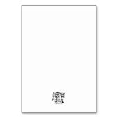 Schwarz & Weiß 1 Korinther 16:14 Bibelverse Tischnummer (Rückseite)