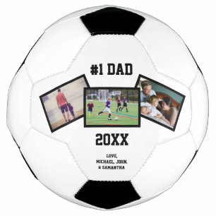 Schwarz-weiß #1 Vater 3 Foto Vatertag Fußball