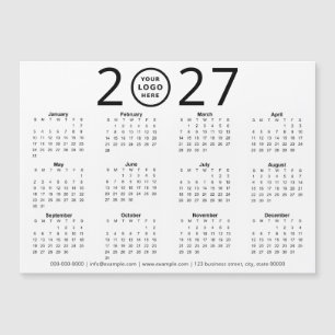 Schwarz Weiß 2027 Benutzerdefiniertes Logo Geschäf Magnetkarte
