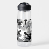 Schwarz/Weiß #2 Camouflage Camelbak Wasserflasche Trinkflasche (Vorne)