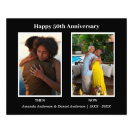 Schwarz-Weiß-2-Foto Collage Jubiläum Fotodruck