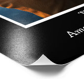 Schwarz-Weiß-2-Foto Collage Jubiläum Fotodruck (Ecke)