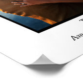 Schwarz-Weiß-2-Foto Collage Jubiläum Poster (Ecke)