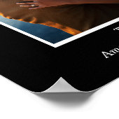 Schwarz-Weiß-2-Foto Collage Jubiläum Poster (Ecke)