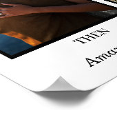 Schwarz-Weiß-2-Foto Collage Jubiläum Poster (Ecke)