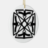 Schwarz-Weiß #2 "The Phoenix" Keramik Ornament (Rechts)