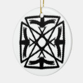 Schwarz-Weiß #2 "The Phoenix" Keramik Ornament (Links)