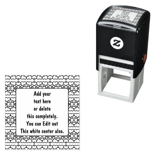 Schwarz-Weiß-2f Permastempel (Beispiel)