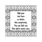 Schwarz-Weiß-2f Permastempel (Design)