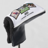 Schwarz-weiß 3 Foto Vatertag Golf Headcover (3/4 Vorderseite)
