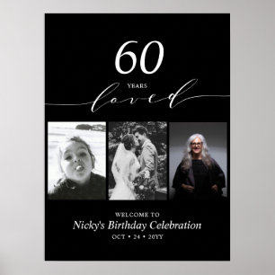 Schwarz & Weiß 60 Geliebt 60. Geburtstagsfeier Wil Poster