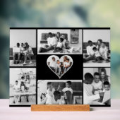 Schwarz-Weiß-7-FotoCollage Acrylschild (Neutral)