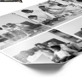 Schwarz-Weiß-7-FotoCollage Fotodruck (Ecke)