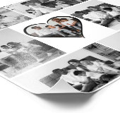 Schwarz-Weiß-7-FotoCollage Fotodruck (Ecke)