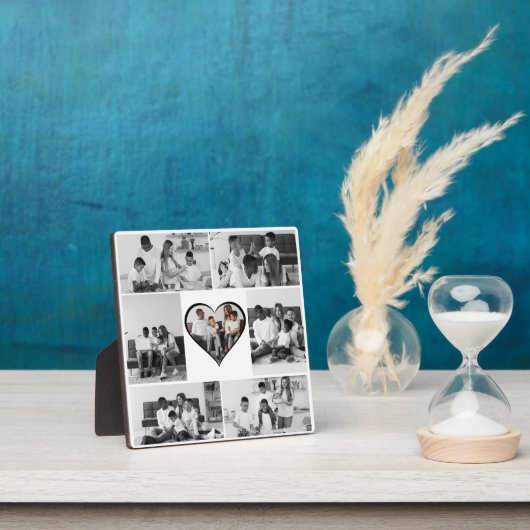 Schwarz-Weiß-7-FotoCollage Fotoplatte (InSitu)