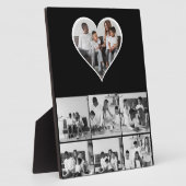 Schwarz-Weiß-7-FotoCollage Fotoplatte (Seite)