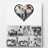 Schwarz-Weiß-7-FotoCollage Fotoplatte (Vorderseite)