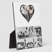 Schwarz-Weiß-7-FotoCollage Fotoplatte (Seite)